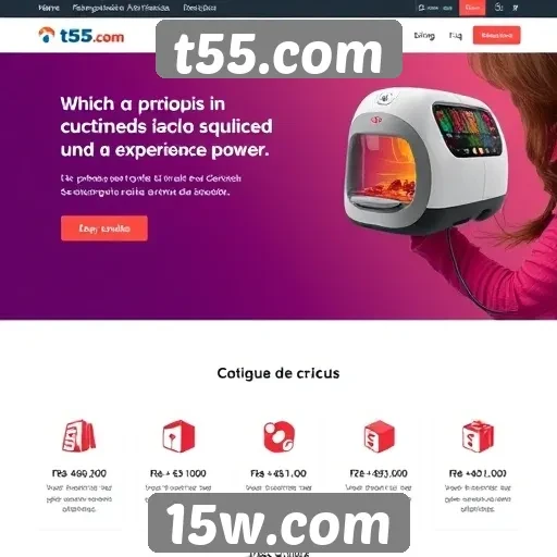 Análise das funcionalidades do site t55.com